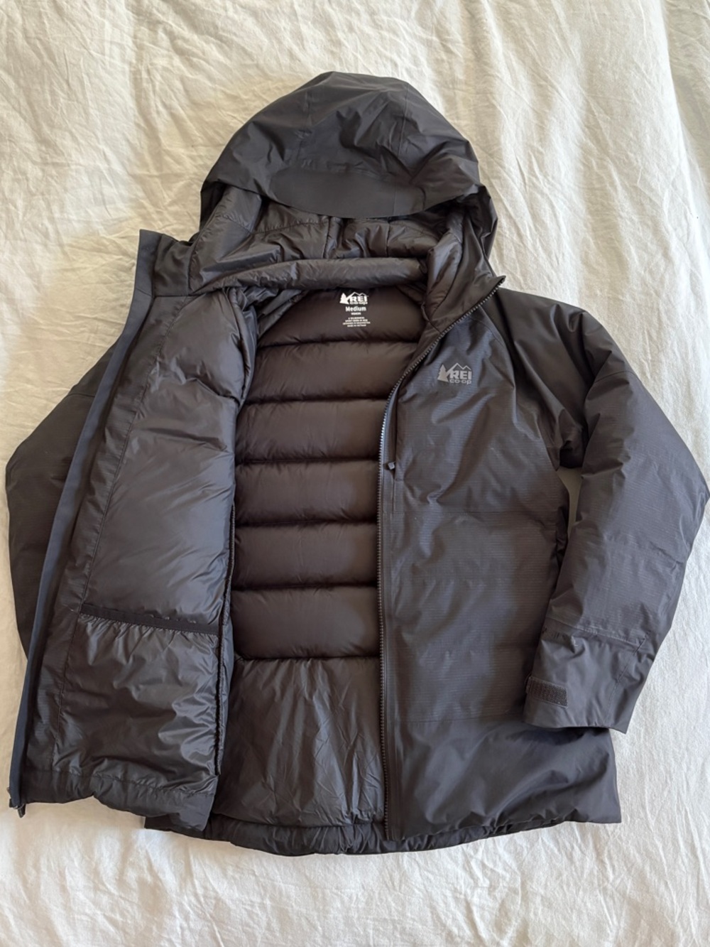 REI Women’s Stormhenge Down Hybrid Waterproof Jacket with Hood - Picture 3 of 16